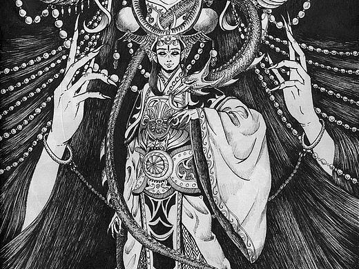 插畫【鬼魅】（個(gè)人主頁-ZNTYyNzMzODg=） - 創(chuàng)作習(xí)作 - 站酷設(shè)計(jì)師有兔牙的貓?jiān)瓌?chuàng)素材 - 站酷ZCOOL