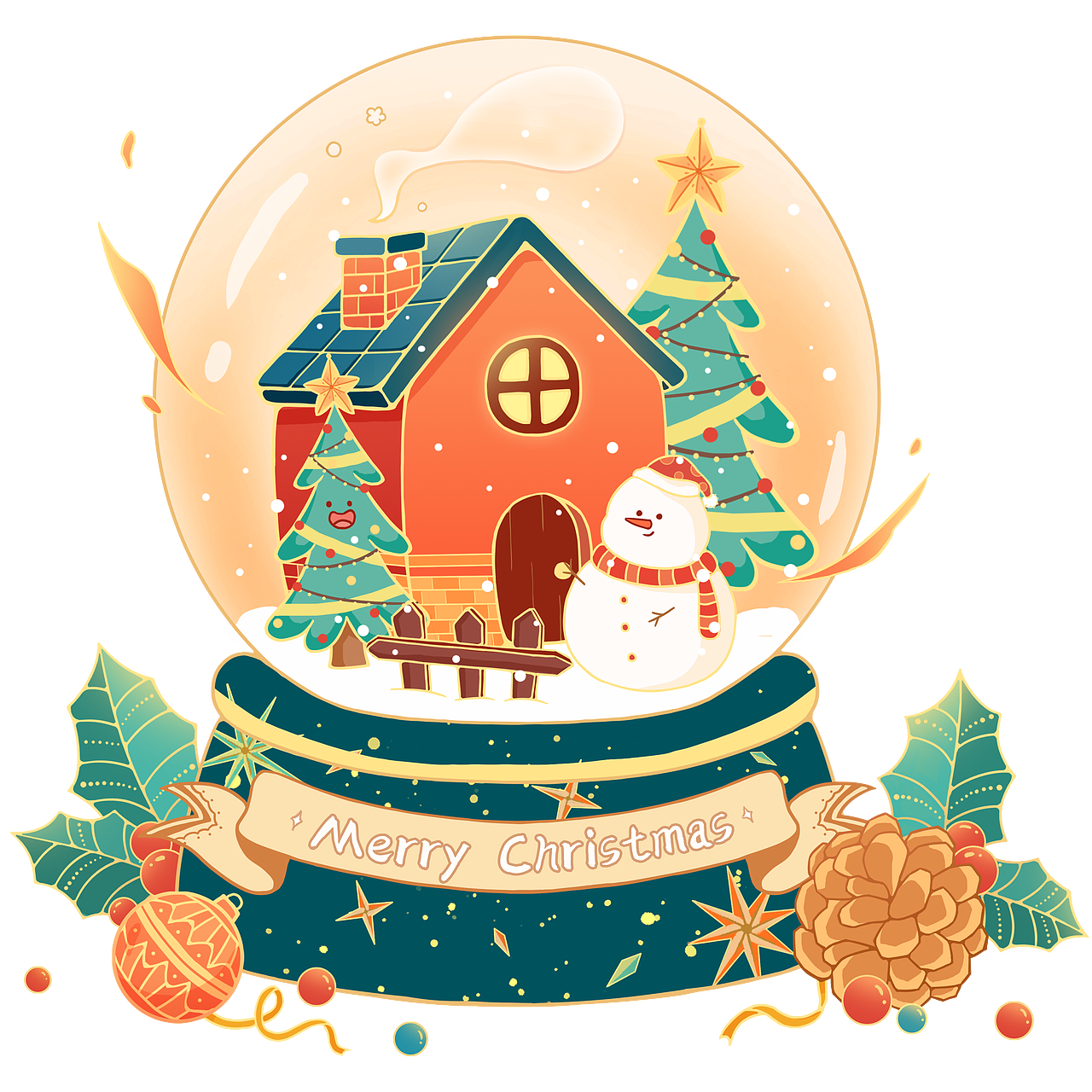 圣诞元素插画（图ZMjMwNzA1MzIw） - 商业插画 - 站酷设计师野鹿崽子原创素材 - 站酷ZCOOL