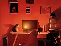 烛光下的镜头光晕