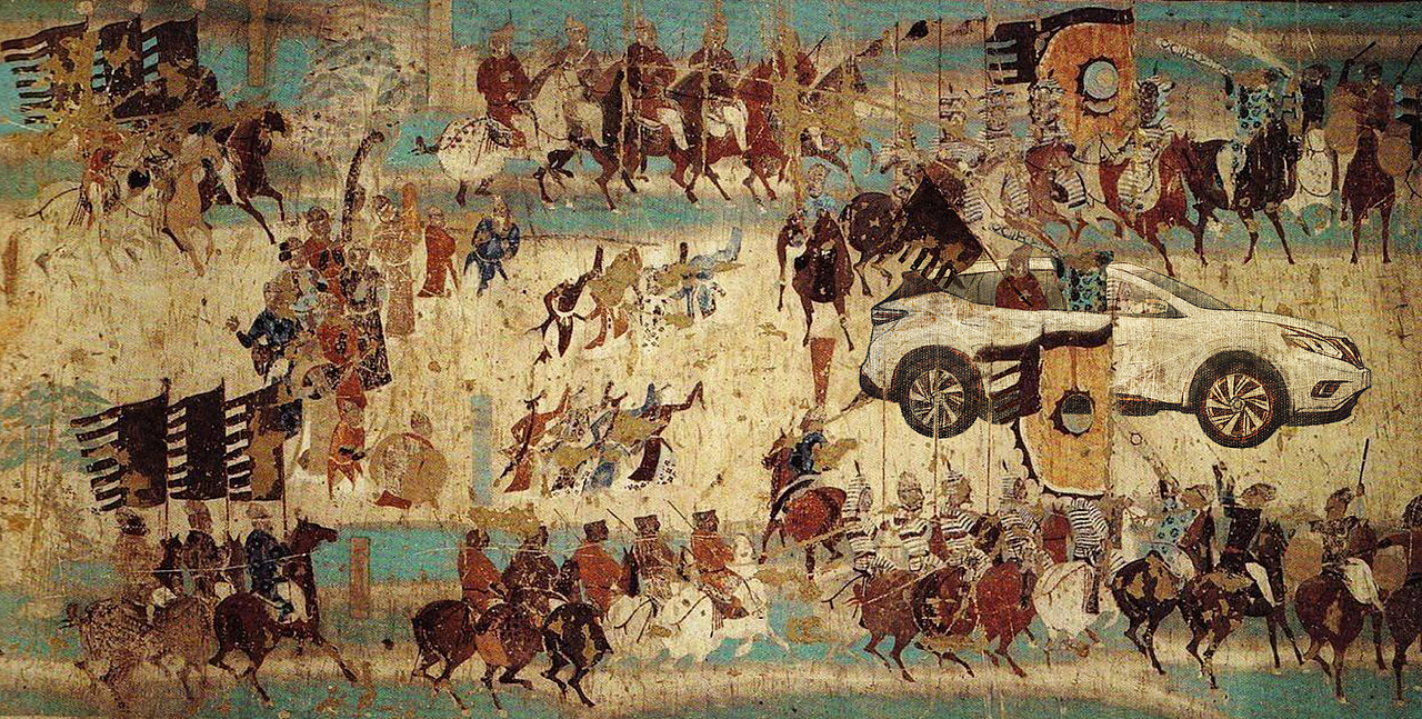 汽车 广告植入（图ZOTcyOTkyNzY=） - 商业插画 - 站酷设计师艾敏Amin原创素材 - 站酷ZCOOL