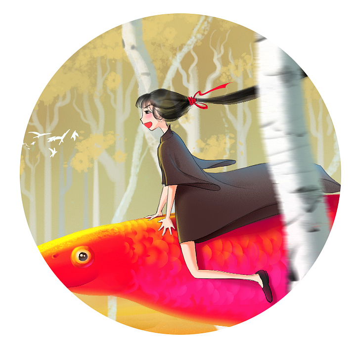 《梦秋色》系列插画（图ZNjEwMzM4MTI=） - 创作习作 - 站酷设计师张观政原创素材 - 站酷ZCOOL