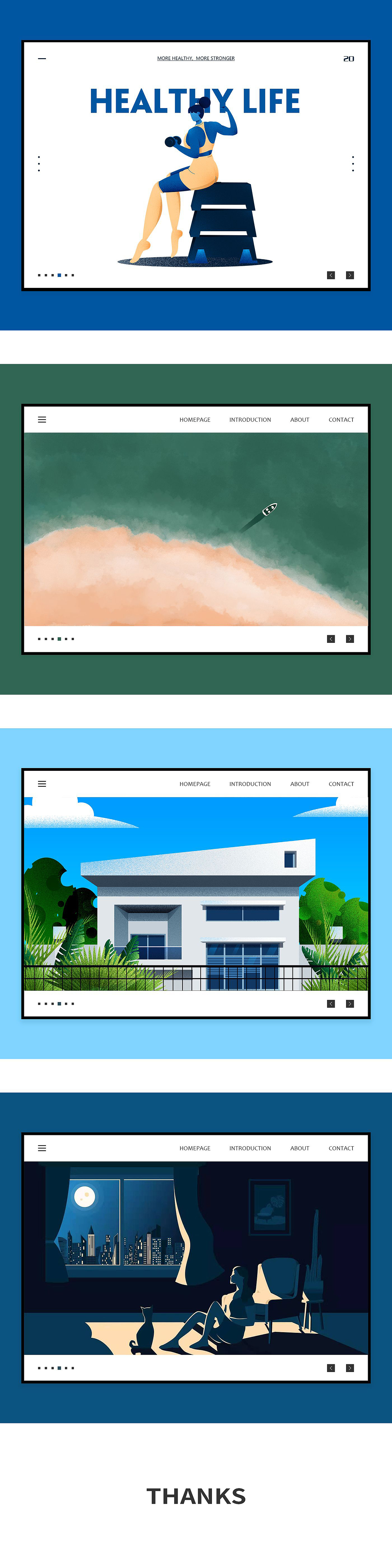 近期插画整理（图ZMTg2NzUyNzM2） - 闪屏/壁纸 - 站酷设计师Vicky_Hao原创素材 - 站酷ZCOOL