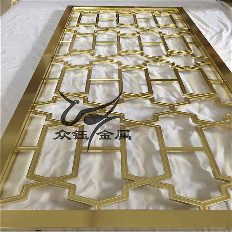 怀化酒店不锈钢屏风CAD设计【不锈钢屏风】