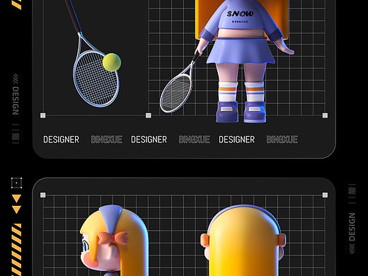 【88】C4D潮玩系列 | Q版人物4