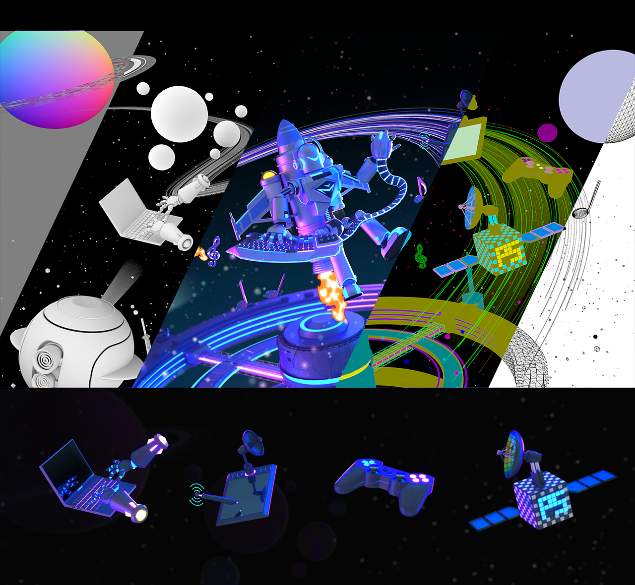 机械师-太空漫游者（图ZMTg0MzM3NzI0） - 其他平面 - 站酷设计师TomiK原创素材 - 站酷ZCOOL