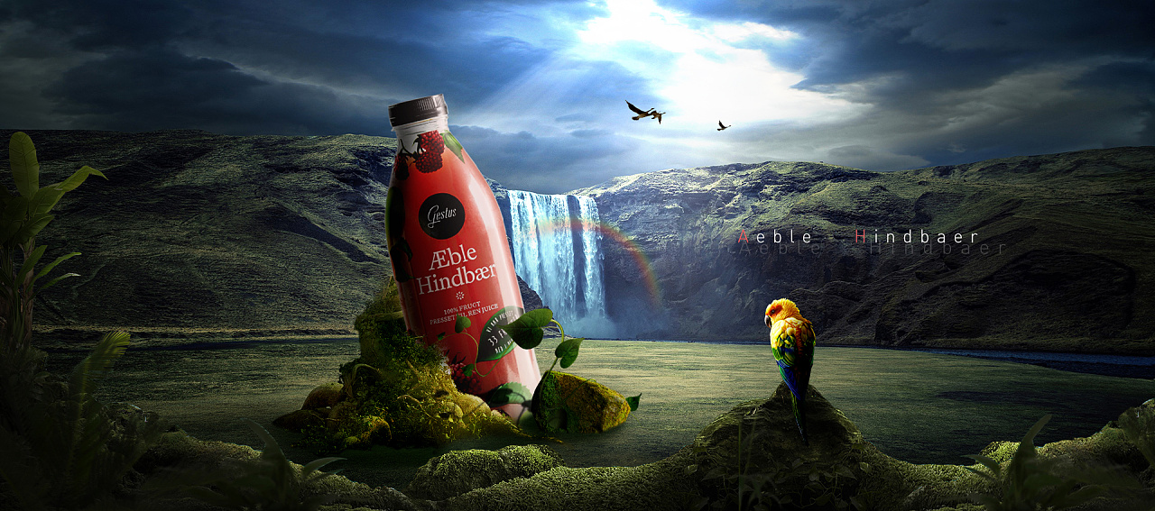 算是创意合成吧,以幽静神秘为主,凸显逼格