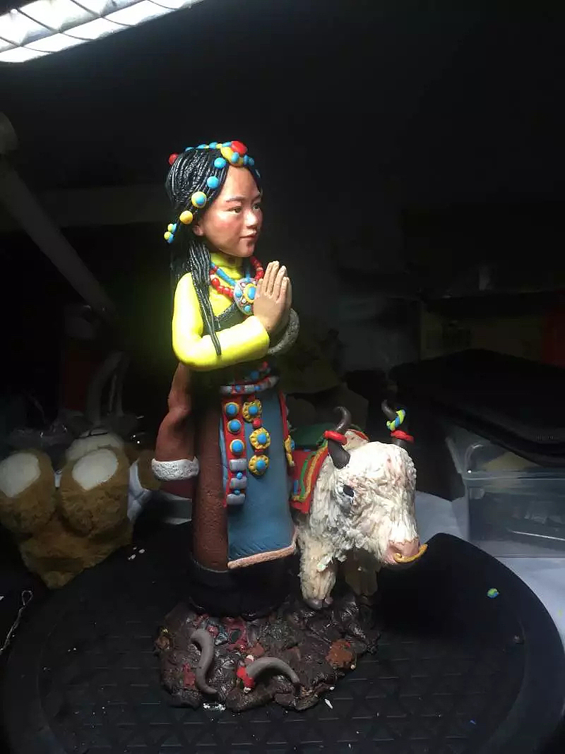 软陶雕塑《藏民》（图ZNzA5NTk2ODA=） - 其他手工艺 - 站酷设计师小艺姐姐原创素材 - 站酷ZCOOL