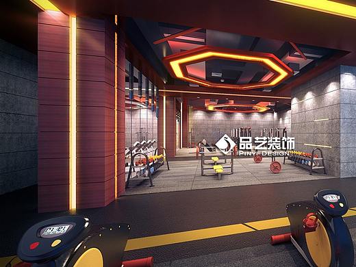 湛江健身房瑜伽工作室装修设计效果图