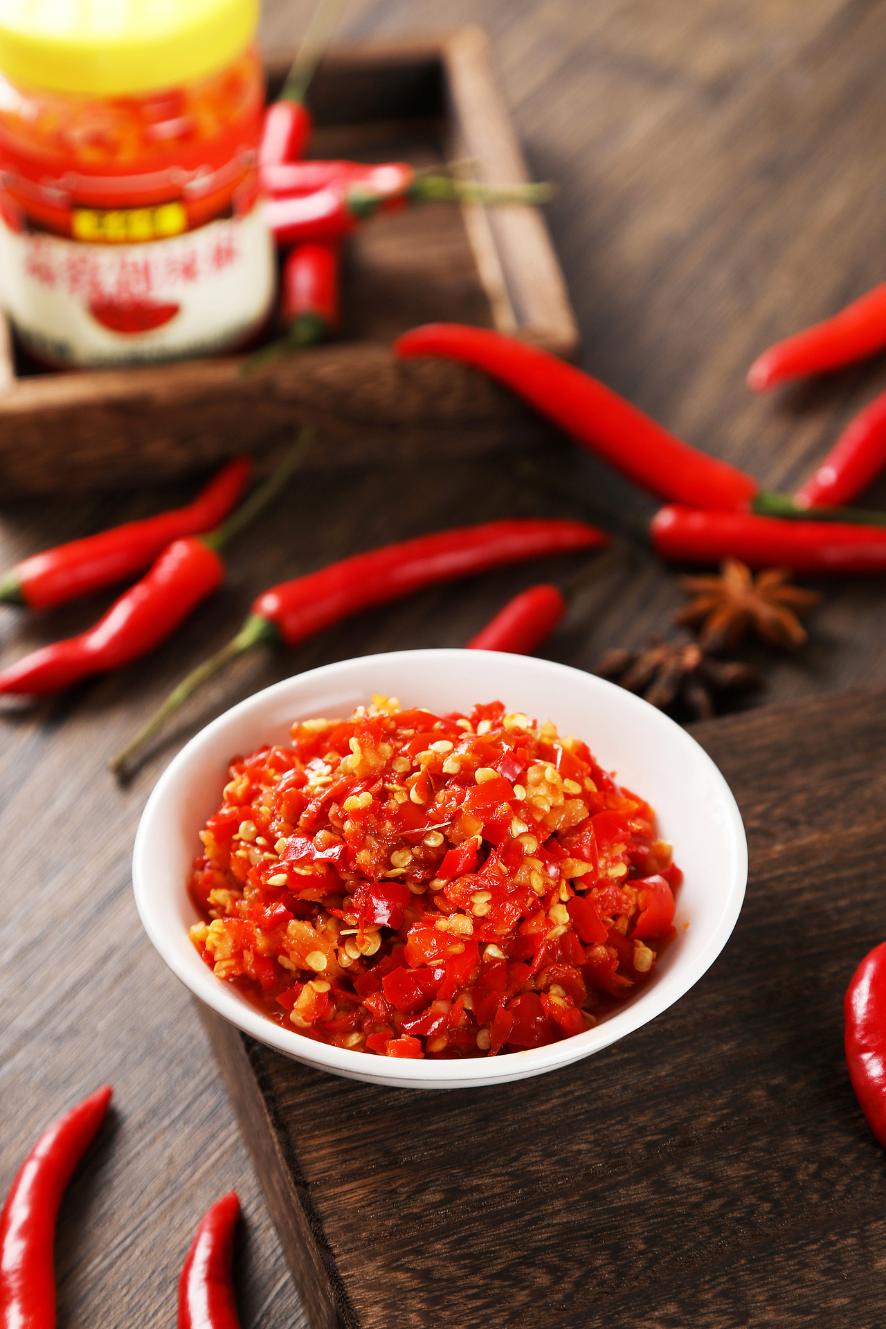 蒜蓉辣椒酱 剁辣椒 辣椒酱 电商拍摄 产品摄影 美食