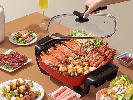 长虹电火锅的海鲜大餐