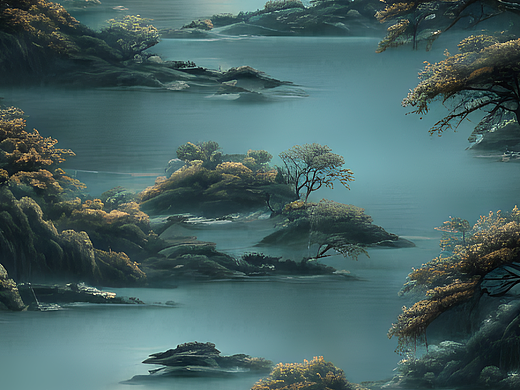 #AI创作实验室#春江 月色