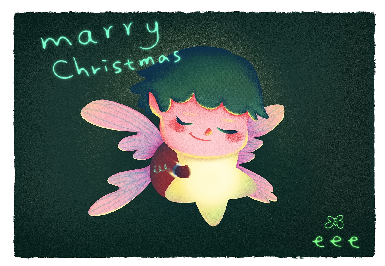 怀抱星星的宝宝