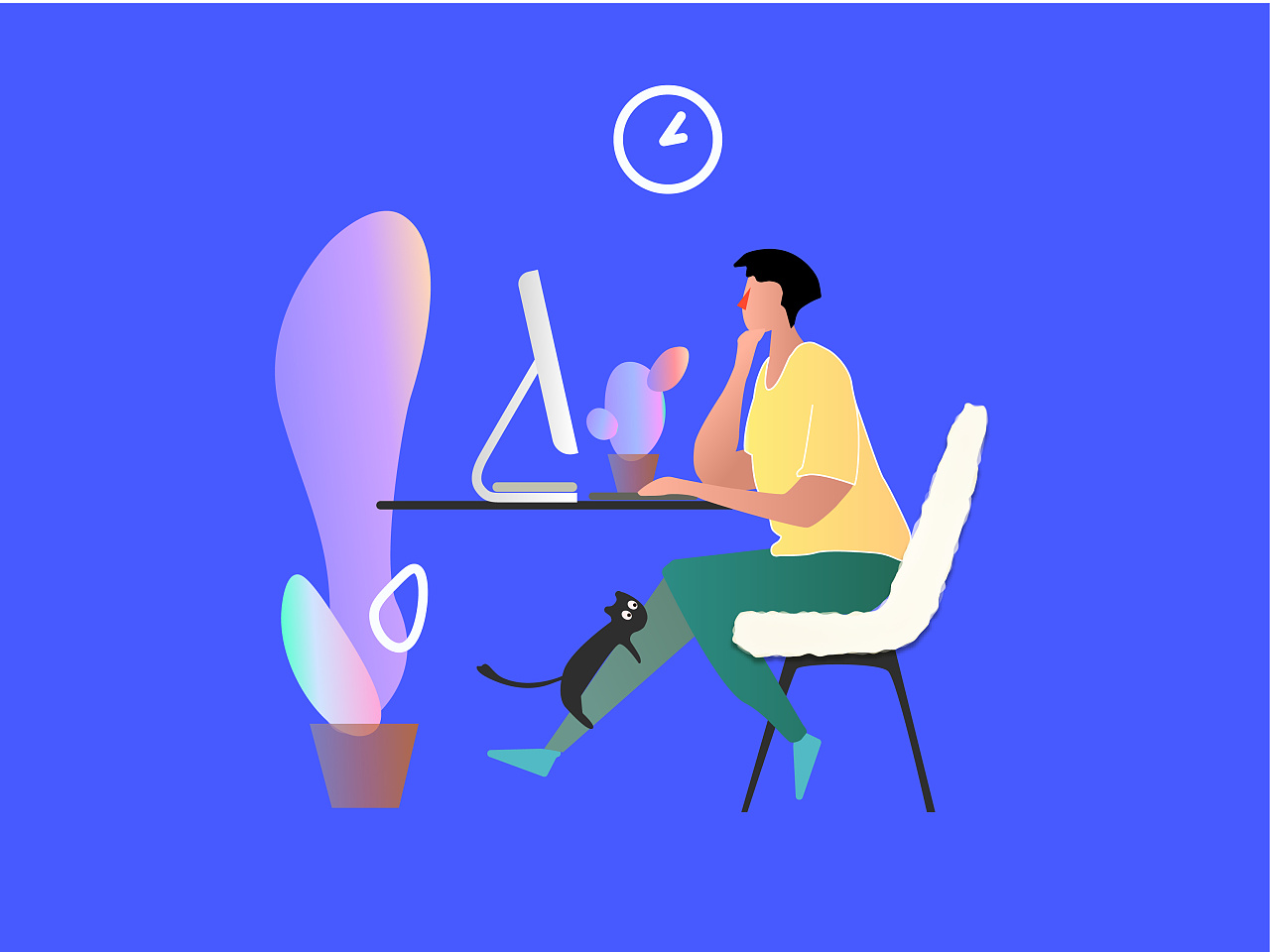 work work work with 小黑 的 日常