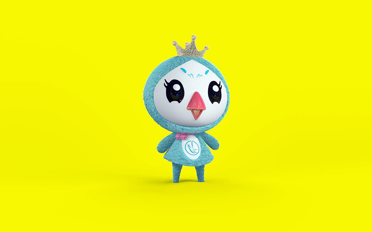 张斌作品c4d-吉祥物建模 渲染案例