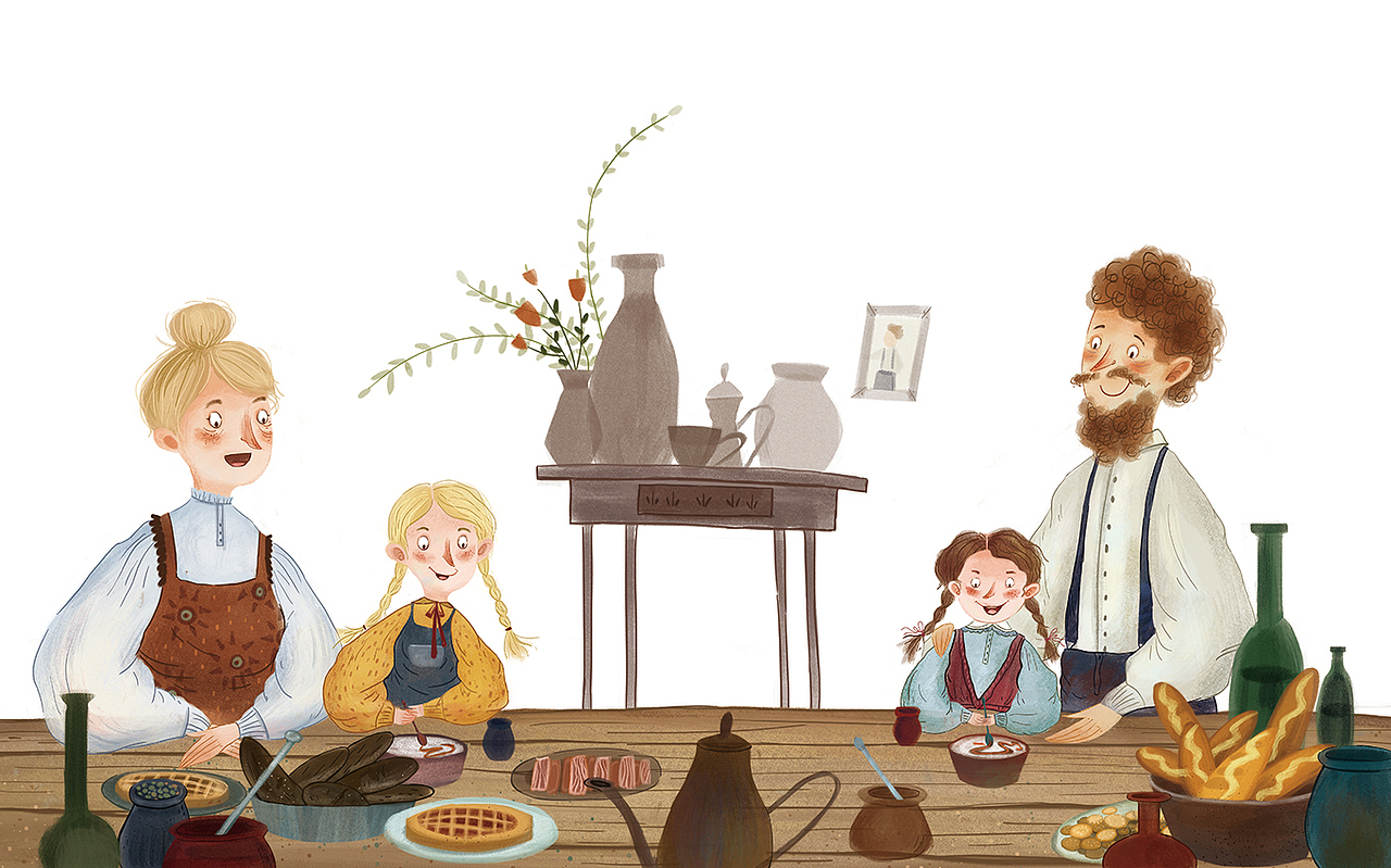 果麦文化《森林里的小木屋》（图ZMTM5NzI1OTky） - 商业插画 - 站酷设计师亦心liane原创素材 - 站酷ZCOOL