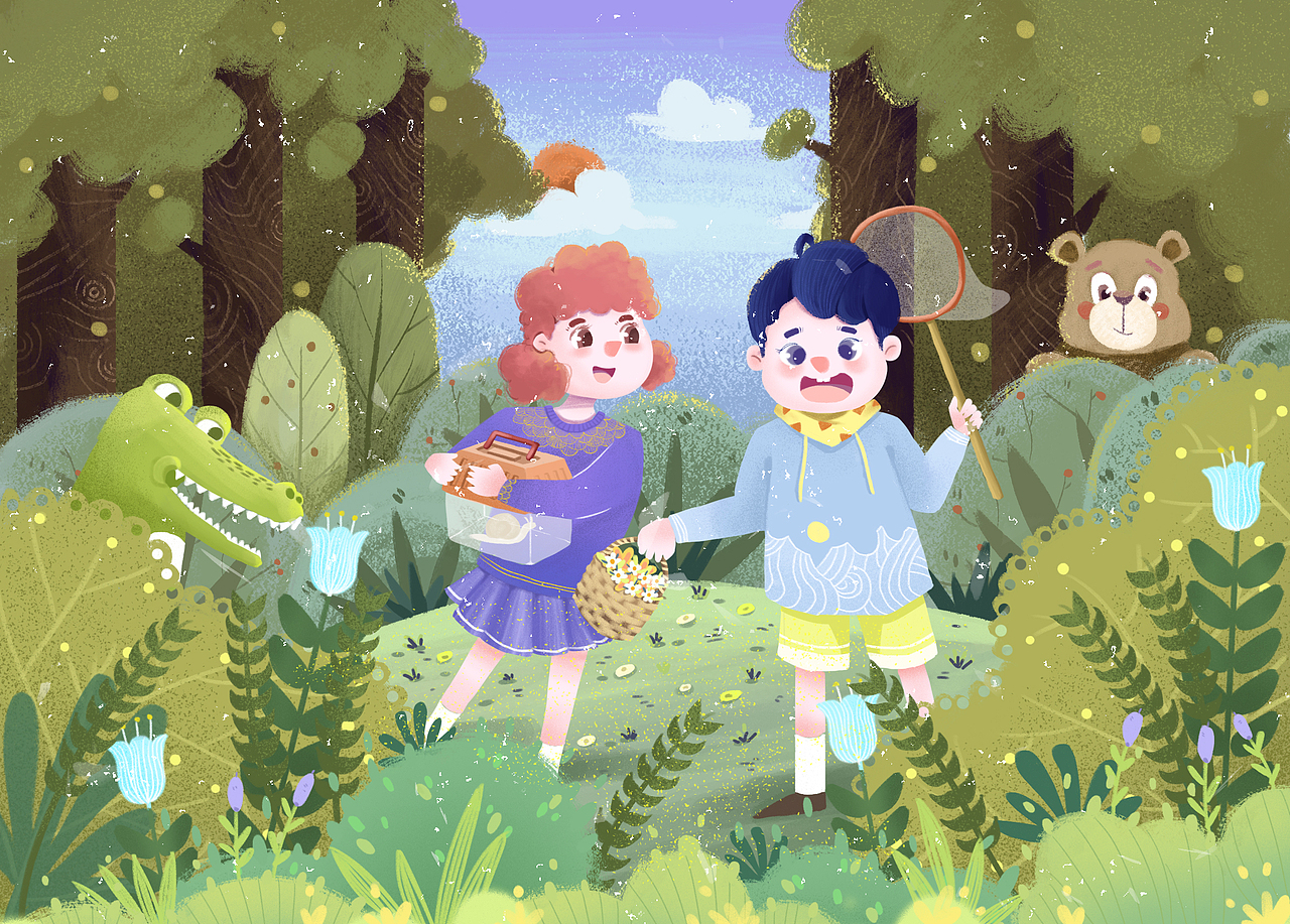 六一儿童节（图ZMjA2Mzc5MDUy） - 儿童插画 - 站酷设计师鱼尾巴巴巴原创素材 - 站酷ZCOOL