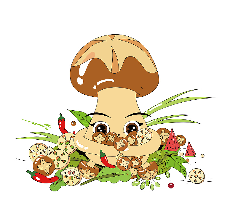 菇菇系列插图