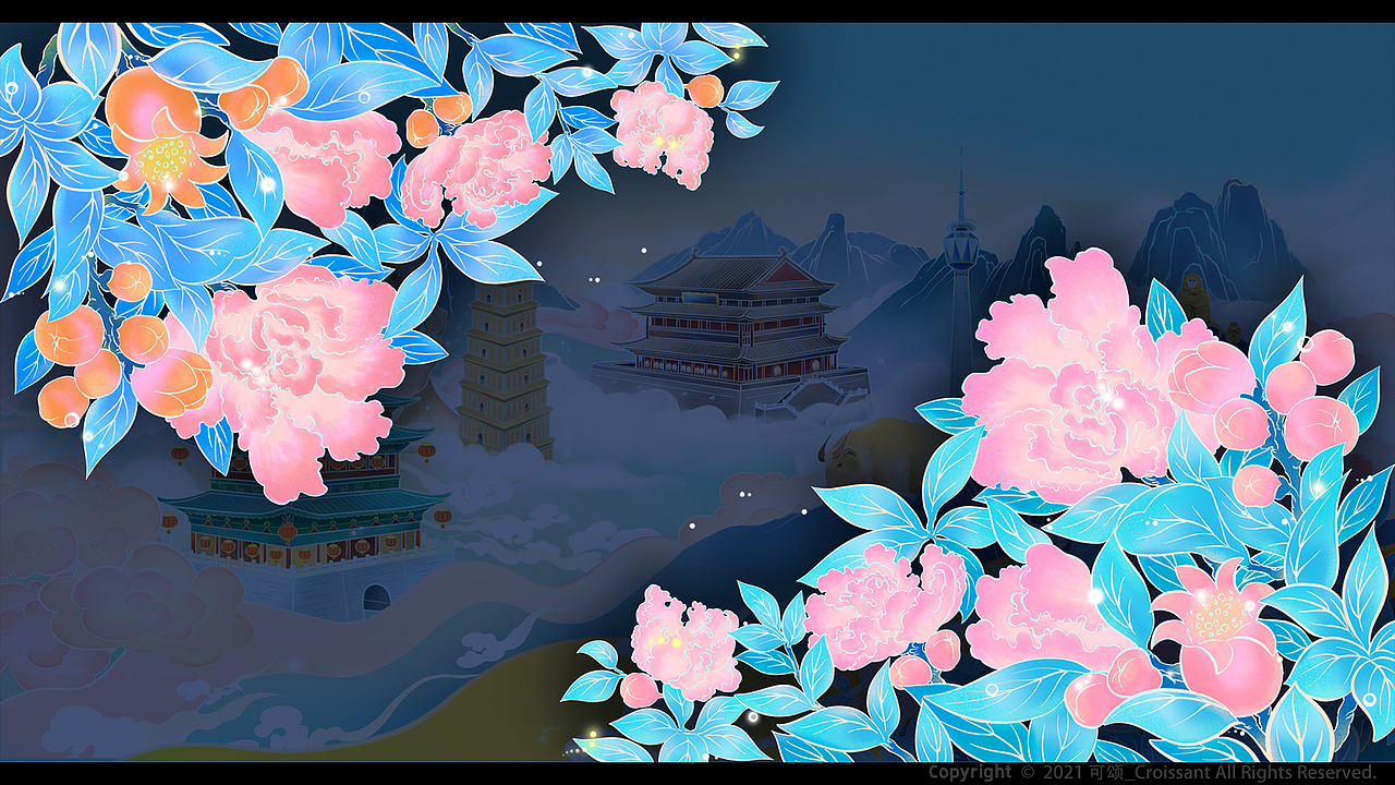 【城市】西安 | 插画练习