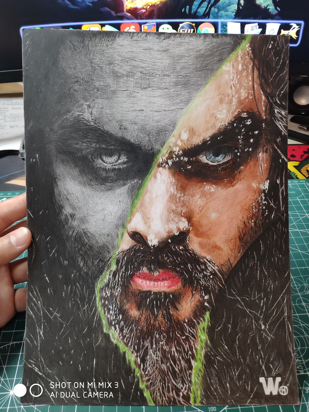 彩铅手绘海王（图ZMTgxMjM3MzYw） - 其他 - 站酷设计师嘻番茄原创素材 - 站酷ZCOOL