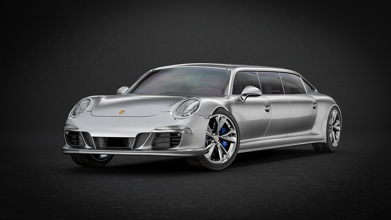 Porsche 91111 保时时时捷加长版 - Blender渲染