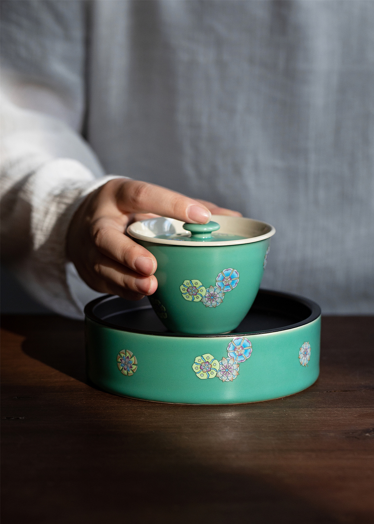 陶瓷壶承/干泡盘/茶具茶道配件