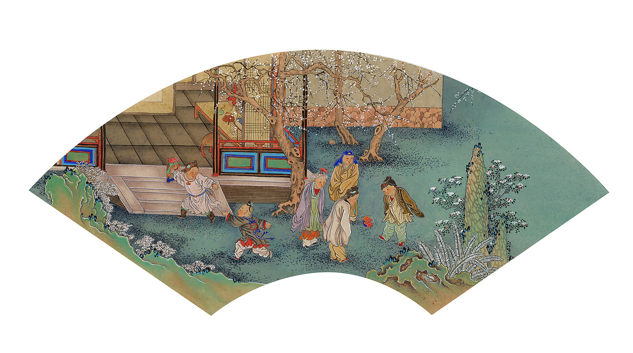 《庭婴拟古》人物系列（图ZMTc1NjM1MjQw） - 绘画 - 站酷设计师倦勤札记原创素材 - 站酷ZCOOL