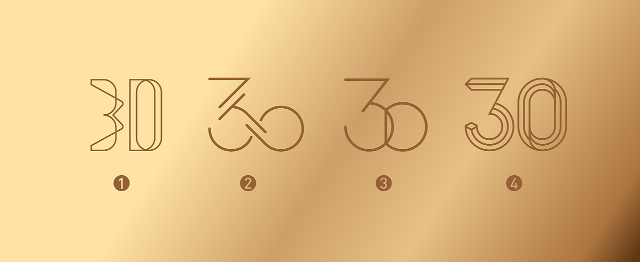 万达集团30周年LOGO创作（图ZNDk2MTYyNTI=） - Logo - 站酷设计师易建成原创素材 - 站酷ZCOOL