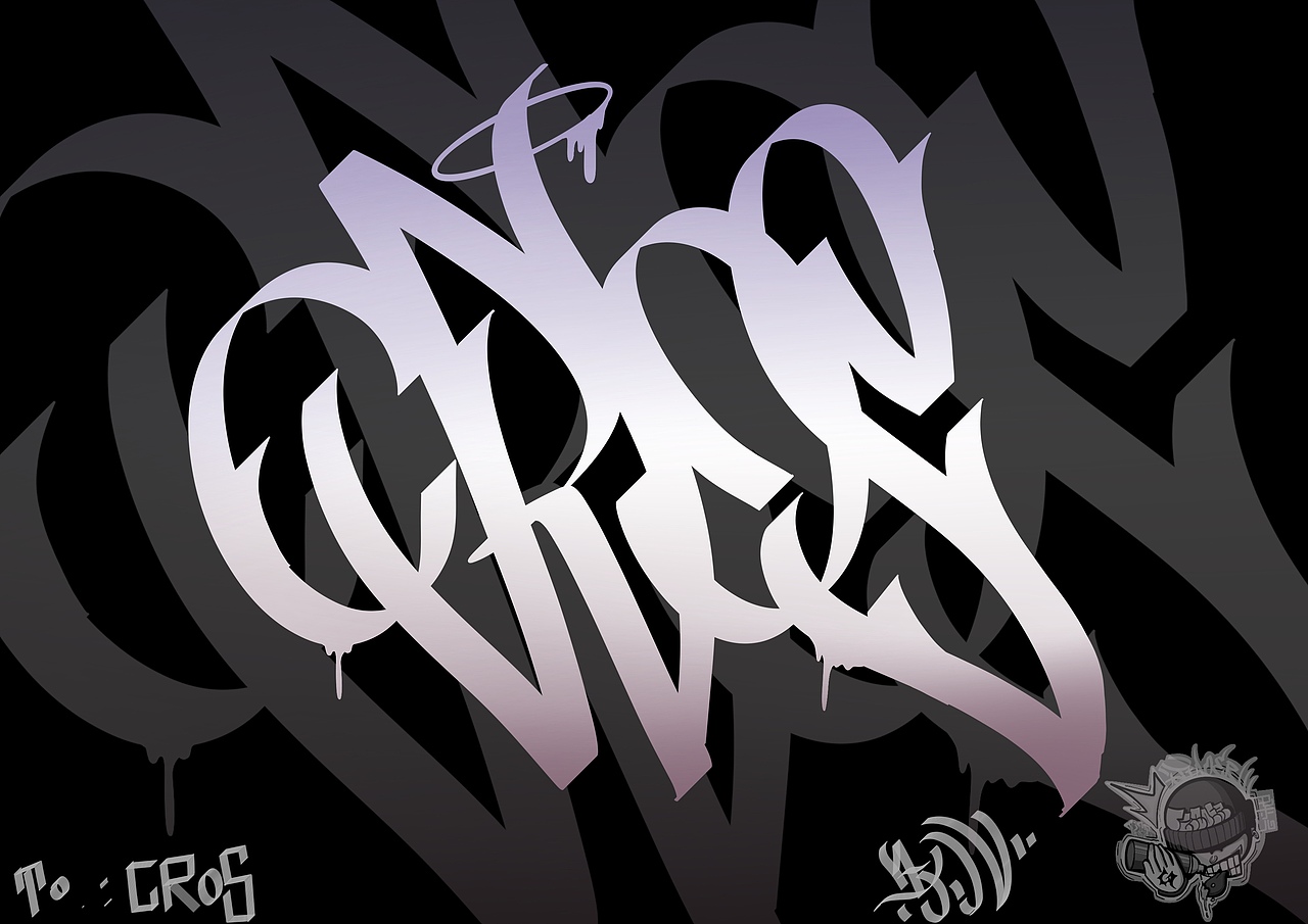 原创英文涂鸦风格字体设计 handstyle