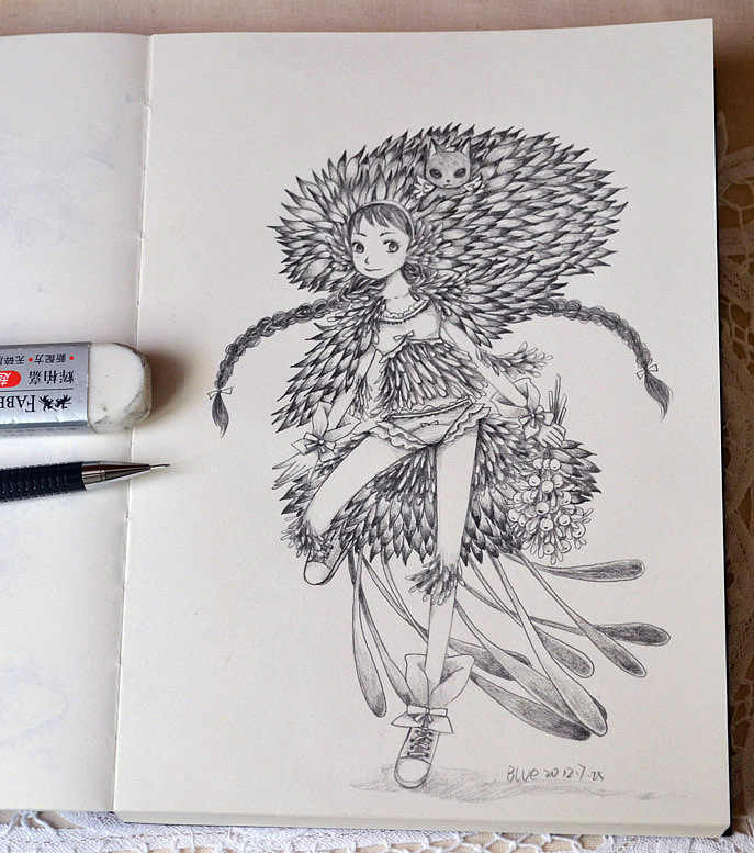 我的涂鸦本—坚持每日一手绘小图（图ZNjUzMTA0OA==） - 绘画 - 站酷设计师蓝象太太原创素材 - 站酷ZCOOL