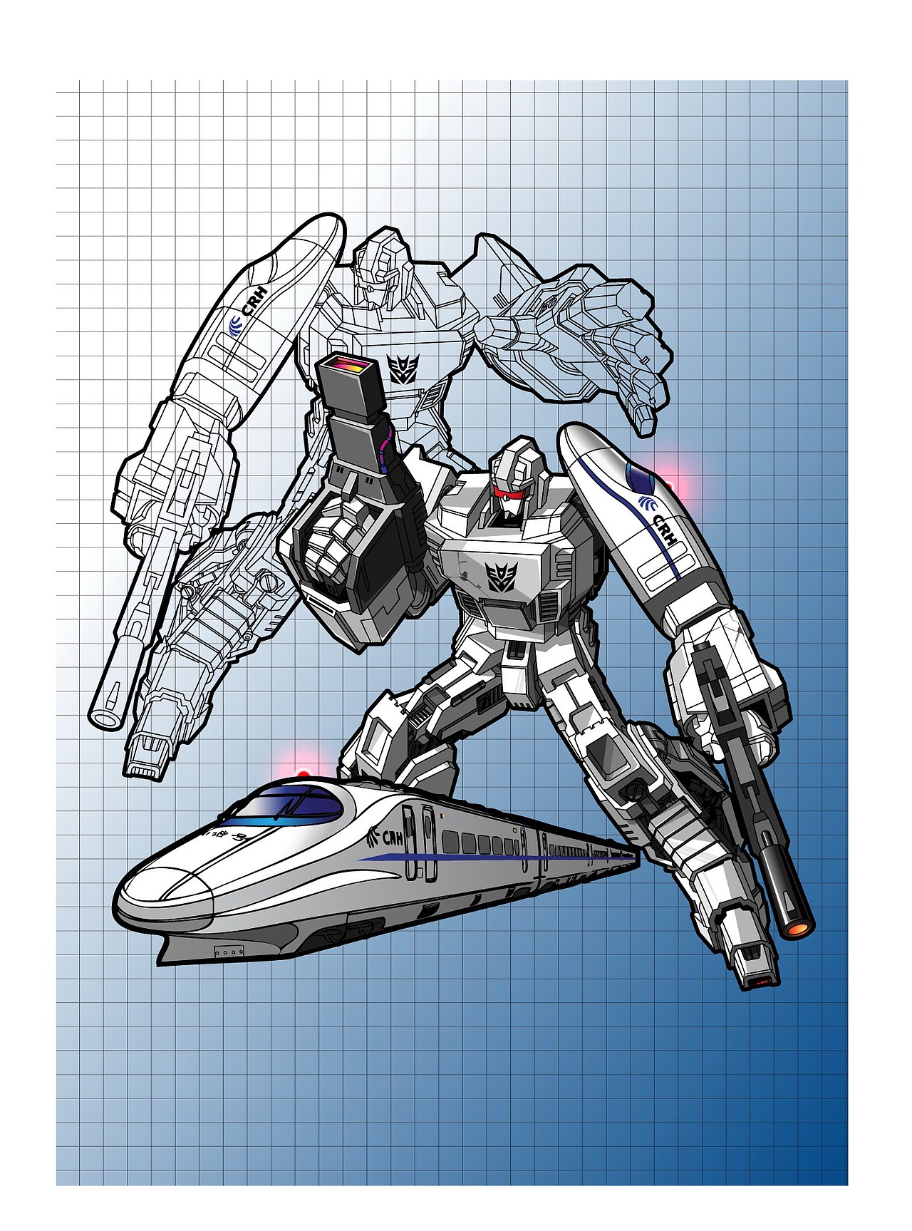 和谐号（图ZMzY3MjI3Ng==） - 新锐潮流插画 - 站酷设计师pinleader原创素材 - 站酷ZCOOL