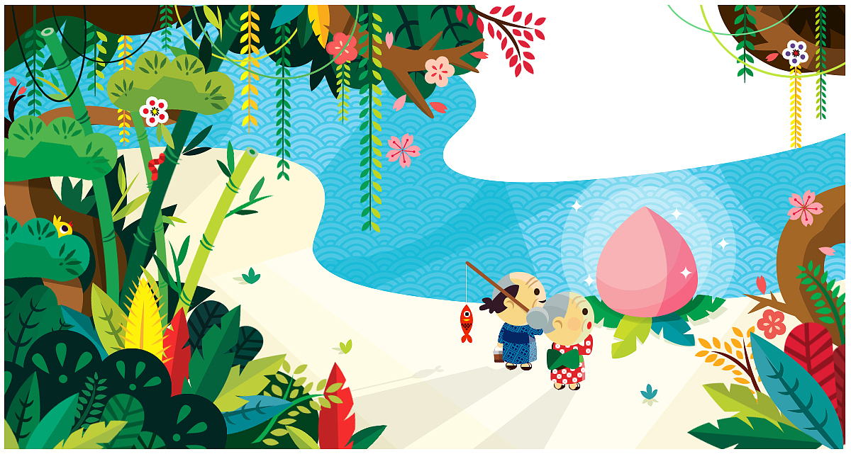 插画练习 桃太郎（图ZNTQ5Nzc4MzI=） - 商业插画 - 站酷设计师OdileRothbart原创素材 - 站酷ZCOOL