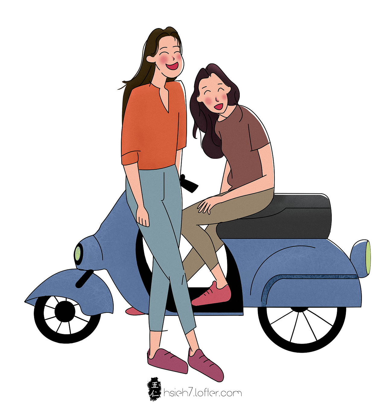 闺蜜（图ZMTQ0NDMwMjIw） - 创作习作 - 站酷设计师五仁_原创素材 - 站酷ZCOOL