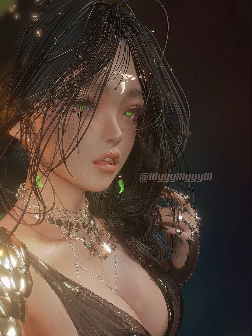 Nomad手机建模 鬼刀风铃（图ZMzI3ODgyMzY0） - 人物/生物 - 站酷设计师lllyyylllyyylll原创素材 - 站酷ZCOOL