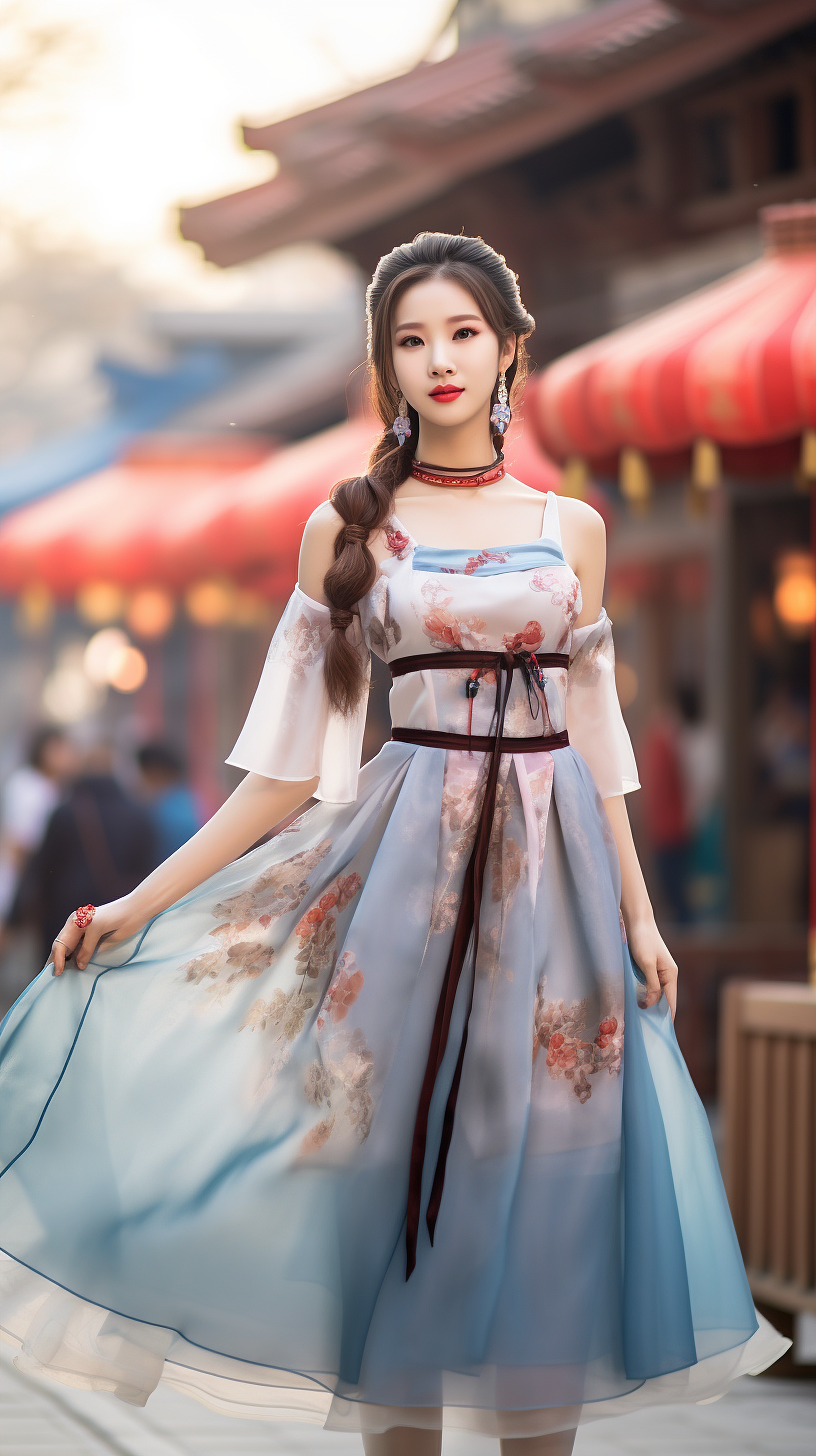 穿汉服的小姐姐8|汉服设计