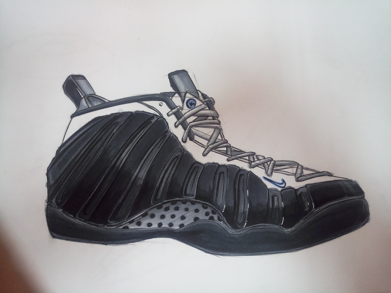 球鞋手绘
