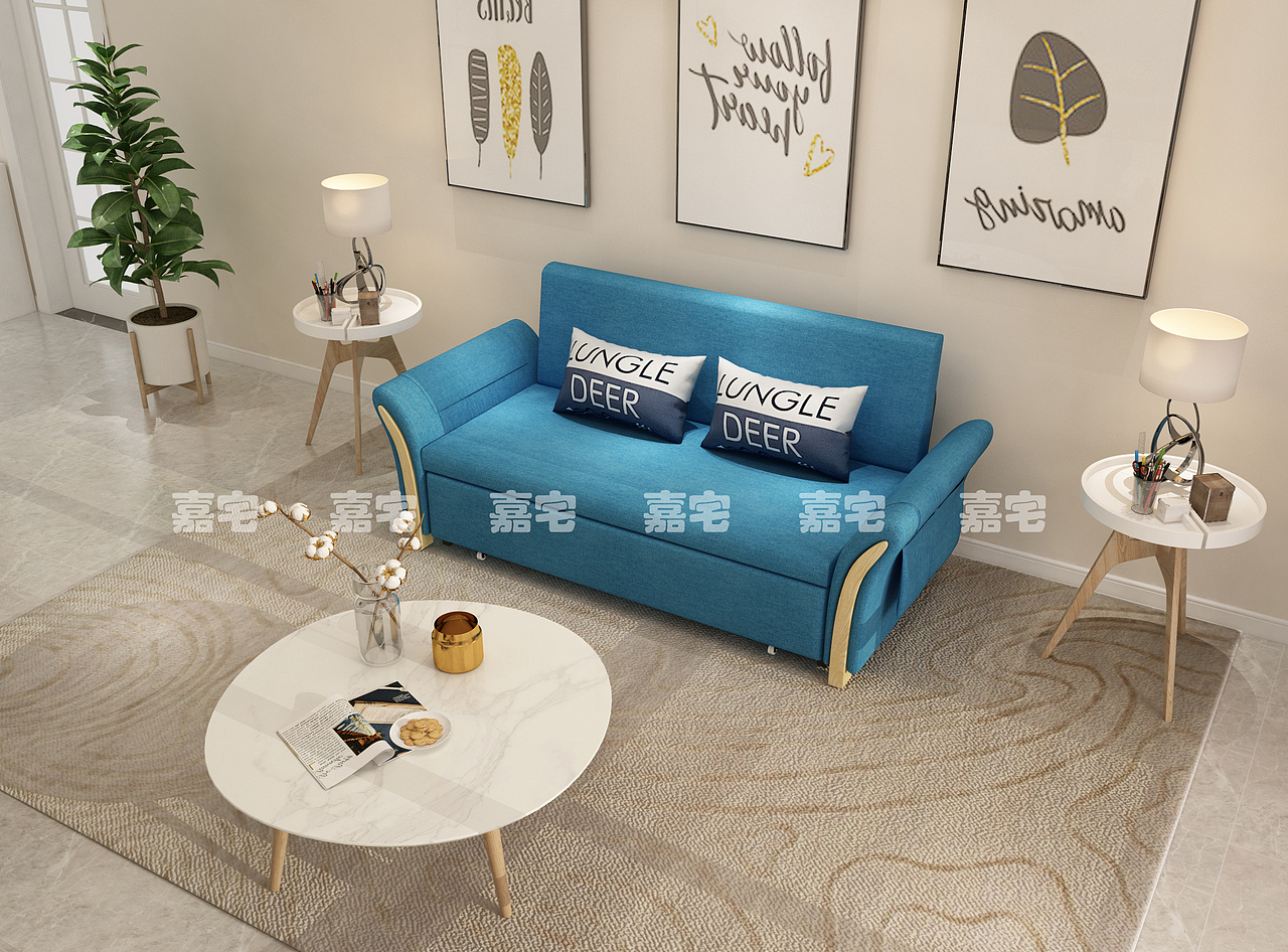沙发床（图ZMTk1MjkwMDQw） - 产品 - 站酷设计师嘉宅建模原创素材 - 站酷ZCOOL