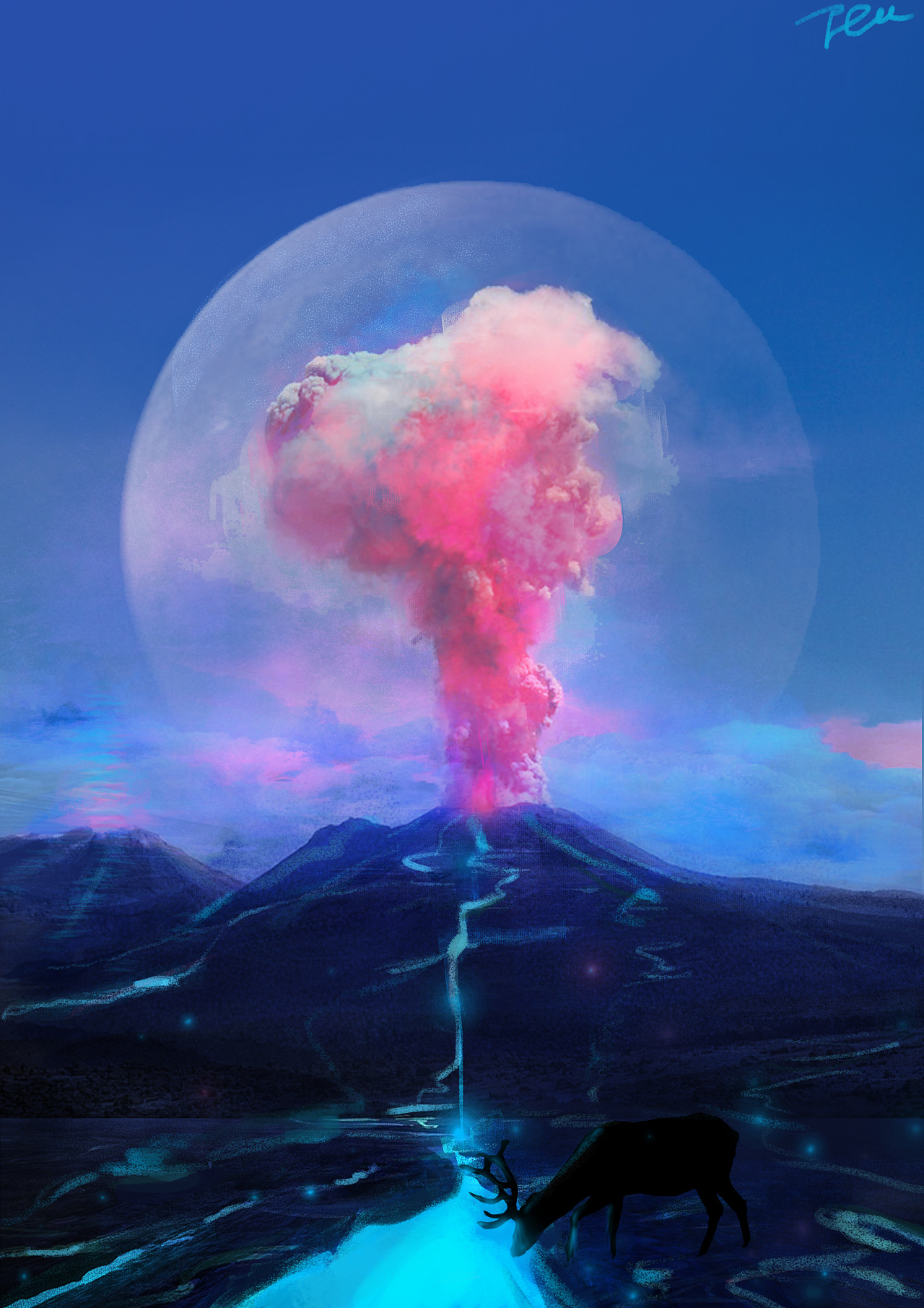 火山|插画|游戏原画|宝少 - 原创作品 - 站酷 (ZCOOL)