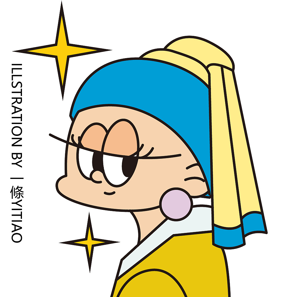 名人名画|插画|创作习作|一条桃插画 - 原创作品 - 站酷 (zcool)