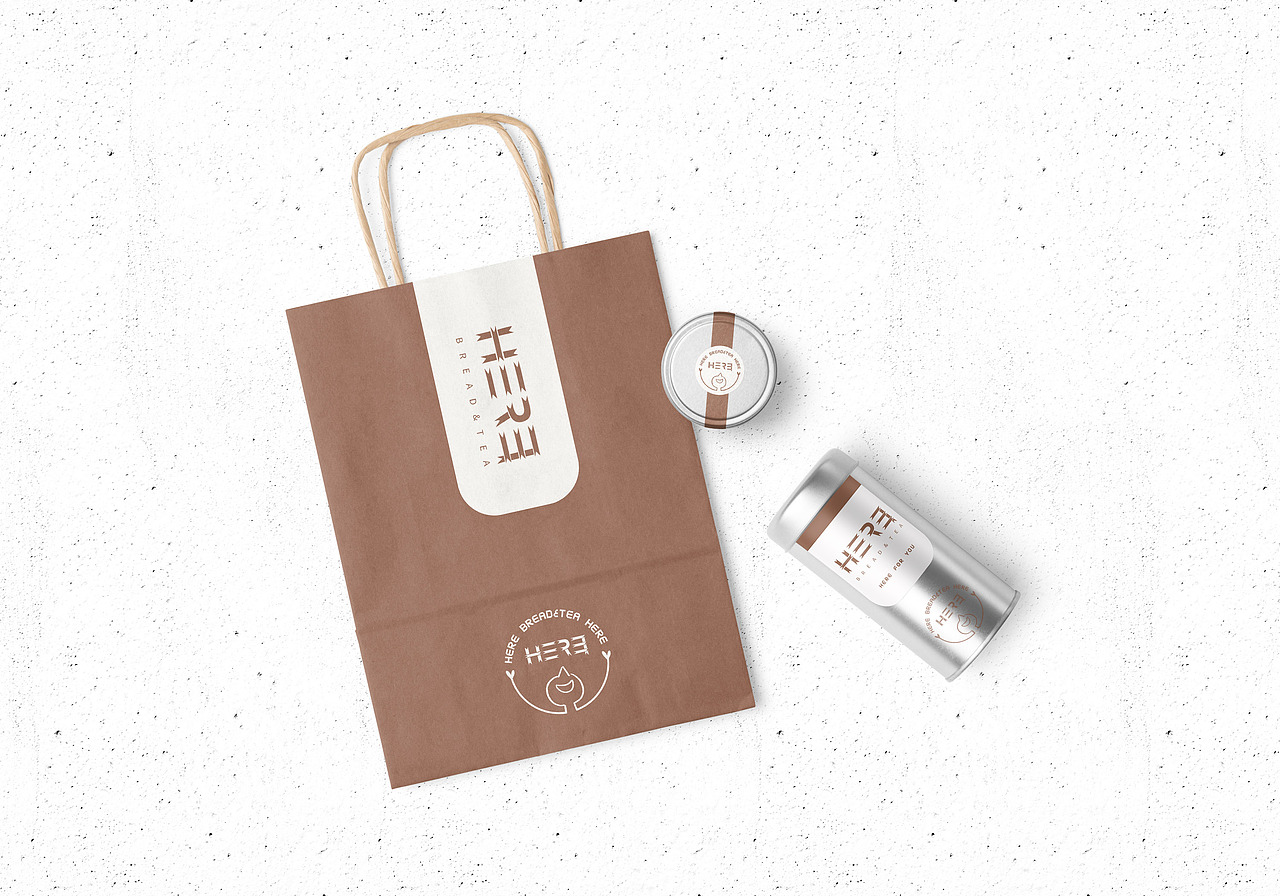 品牌设计 VI设计 咖啡面包店 HERE无名小店（图ZMjExMjk3MTky） - 品牌 - 站酷设计师hello狍子原创素材 - 站酷ZCOOL