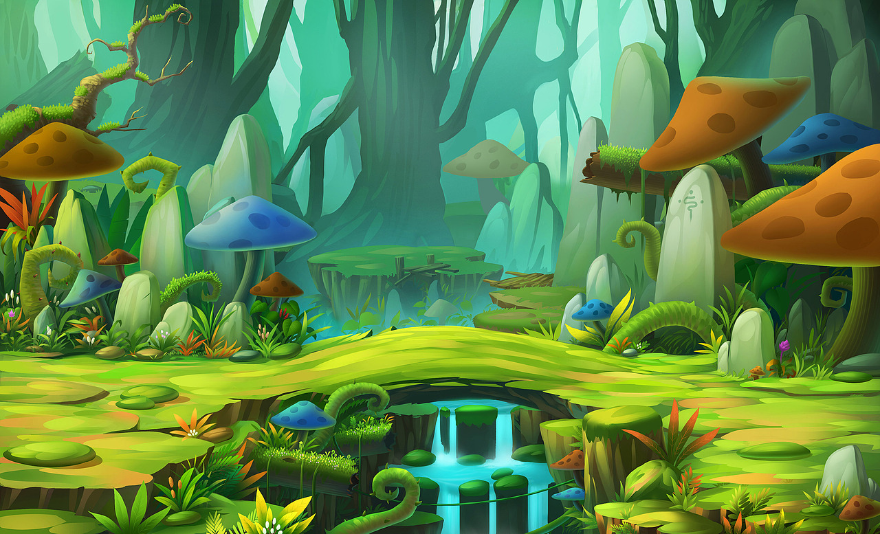 游戏横版场景（图ZMzUyMTMyNDA=） - 游戏原画 - 站酷设计师BlackFox0原创素材 - 站酷ZCOOL