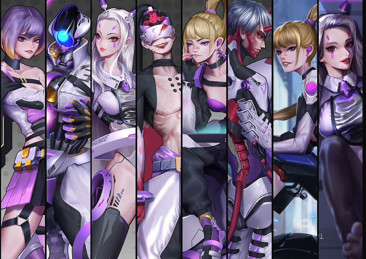 2021紫白系列合集（图ZMjg0ODM4MTUy） - 游戏原画 - 站酷设计师jaymoc佐优原创素材 - 站酷ZCOOL