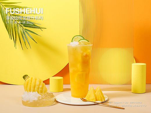 饮料饮品奶盖茶柠檬茶拍摄摄影