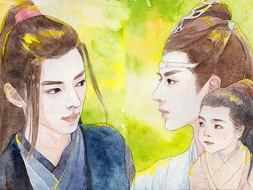 一家三口（個人主頁-ZNDA5NDY5NTI=） - 創(chuàng)作習作 - 站酷設計師紋銀十三兩2原創(chuàng)素材 - 站酷ZCOOL