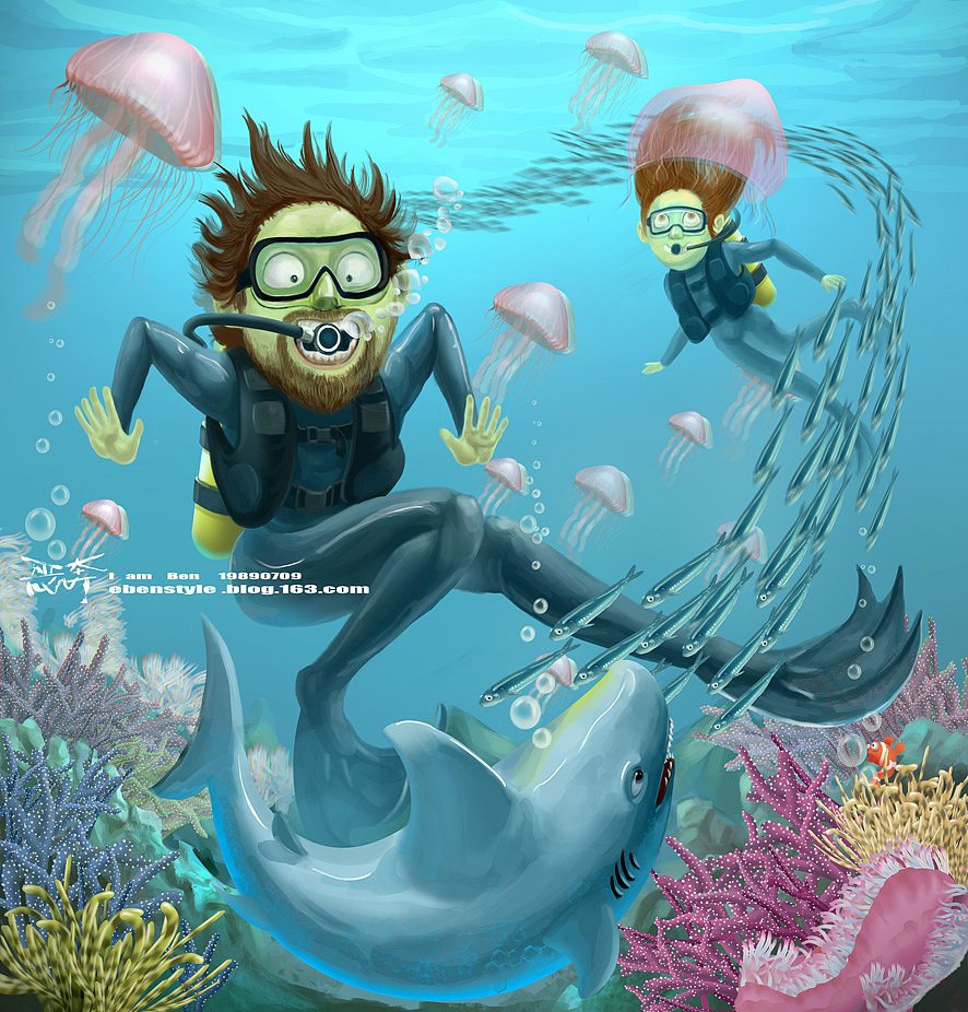 ON THE RAOD（图ZNjkzNTkwNA==） - 艺术插画 - 站酷设计师恶奔BEN原创素材 - 站酷ZCOOL