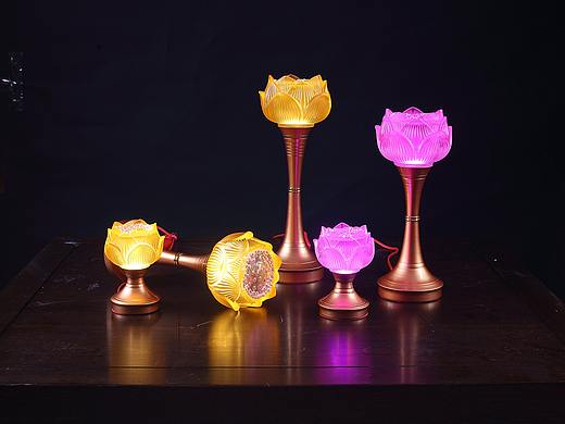 莲花灯/实景摄影/佛教供灯产品