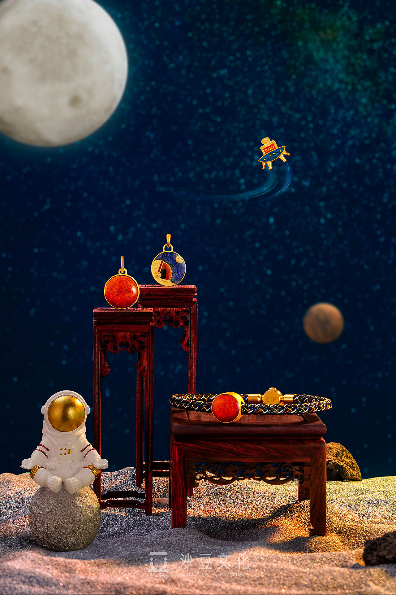 沙豆文化 周大福『中国航天』 珠宝首饰摄影（图ZMjc2ODkyMTU2） - 产品摄影 - 站酷设计师沙豆文化原创素材 - 站酷ZCOOL