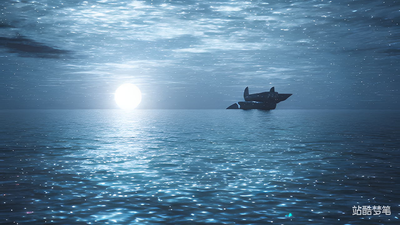 #站酷梦笔#天上有月亮，漫天繁星，