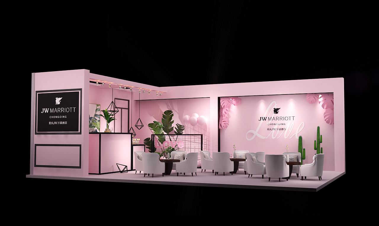 万豪婚博会展台
