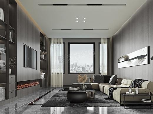 碧桂园长桥江山独栋别墅装修案例效果图,天古装饰熊赟