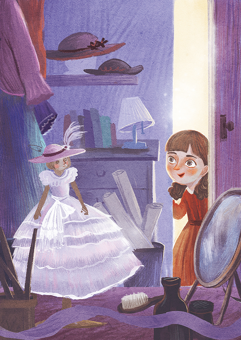 《木头娃娃的旅行》故事插画|插画|商业插画|夏莫莫_原创作品-站酷